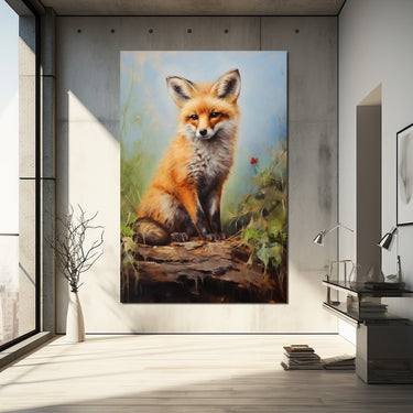 Fox Oil Painting